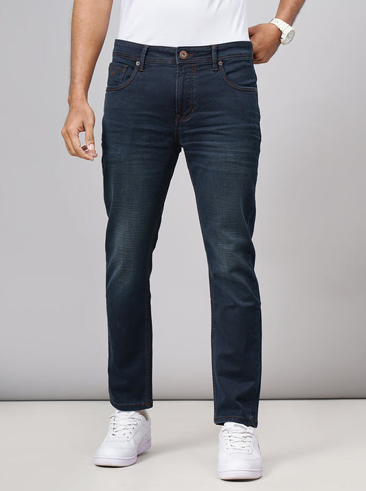Mid Night Blue Washed Urban Fit Jeans | Greenfibre
