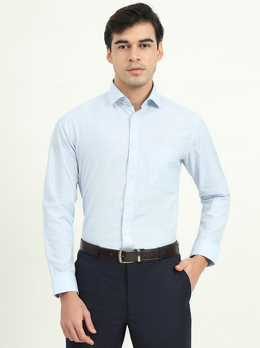 Beige Solid Slim Fit Formal Shirt | Greenfire