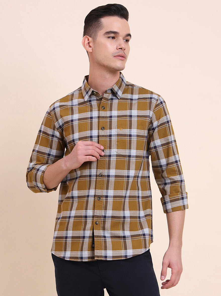 Pista Checked Slim Fit Casual Shirt | Greenfibre