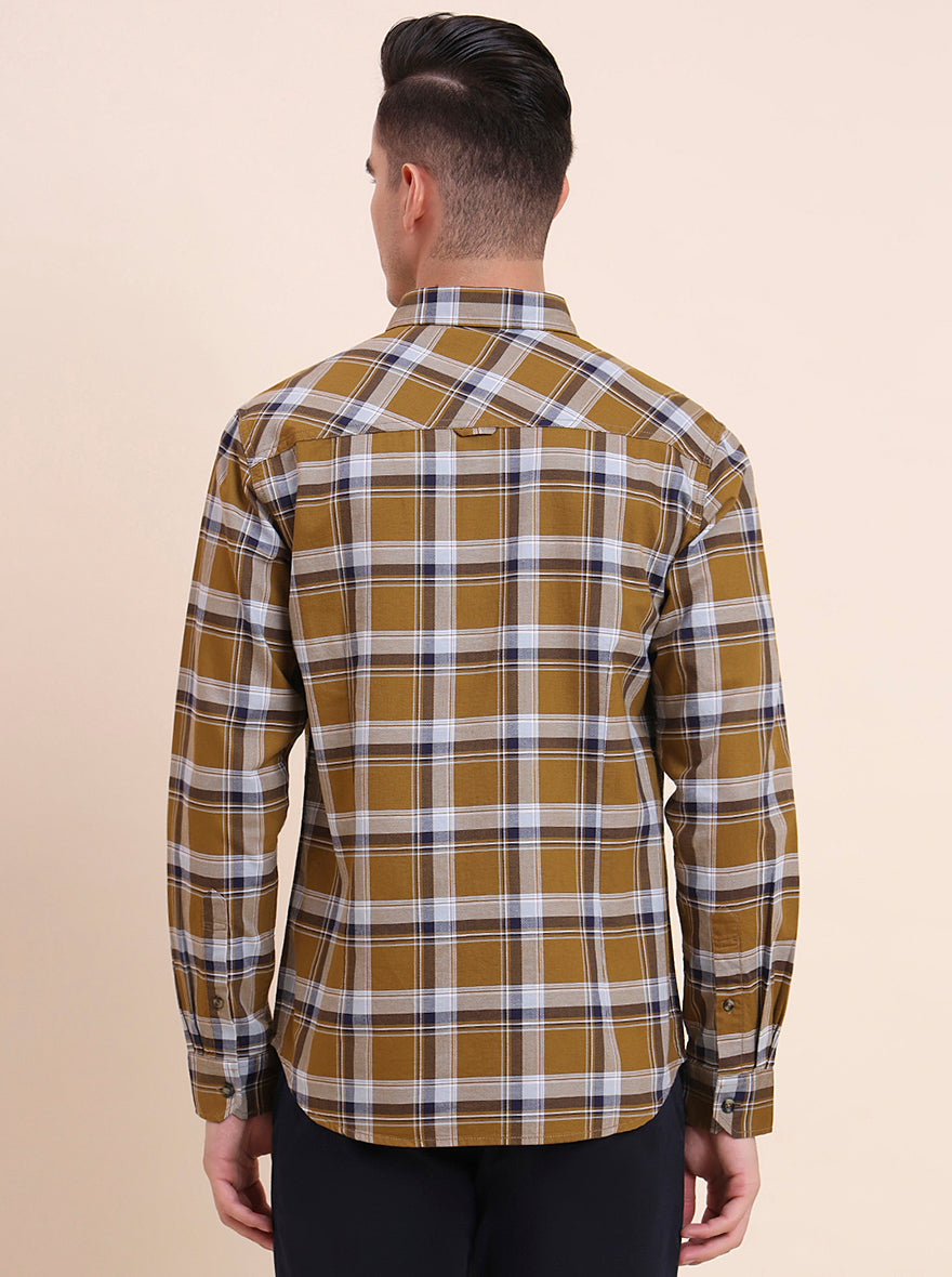 Pista Checked Slim Fit Casual Shirt | Greenfibre