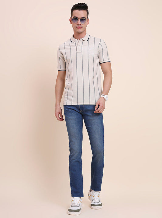 Indigo Blue Washed Narrow Fit Jeans | Greenfibre