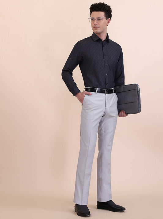 Brown & Blue Checked Slim Fit Formal Shirt | Greenfibre