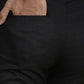 Black Checked Super Slim Fit Formal Trouser | Greenfibre