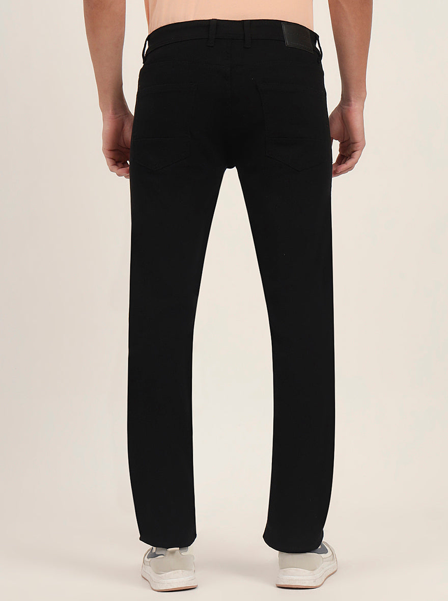 Raw Black Washed Straight Fit Jeans | Greenfibre