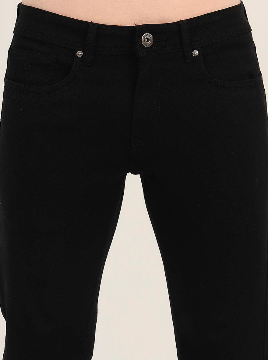Raw Black Washed Straight Fit Jeans | Greenfibre