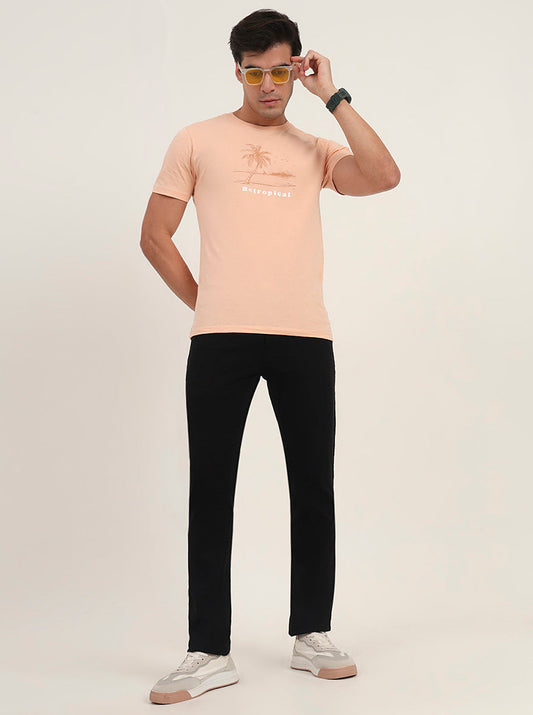 Raw Black Washed Straight Fit Jeans | Greenfibre