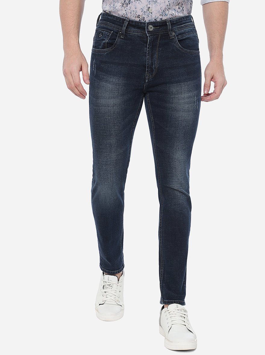 Indigo Blue Washed Urban Fit Jeans | Greenfibre