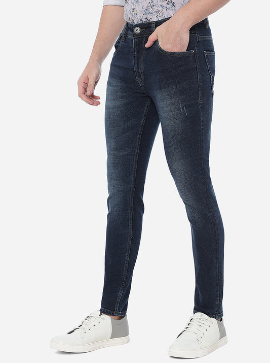 Indigo Blue Washed Urban Fit Jeans | Greenfibre