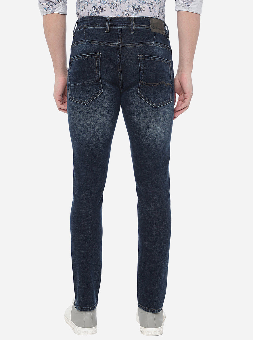 Indigo Blue Washed Urban Fit Jeans | Greenfibre