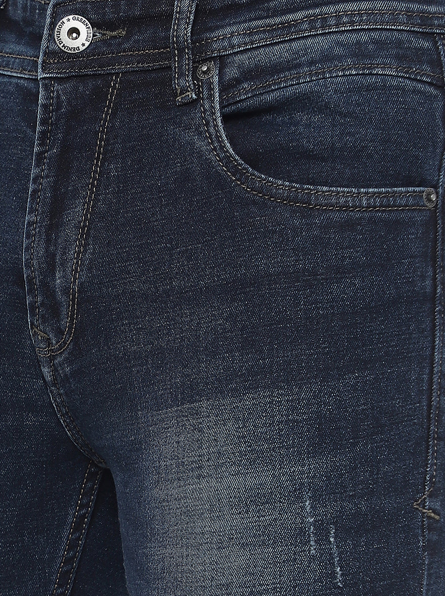 Indigo Blue Washed Urban Fit Jeans | Greenfibre