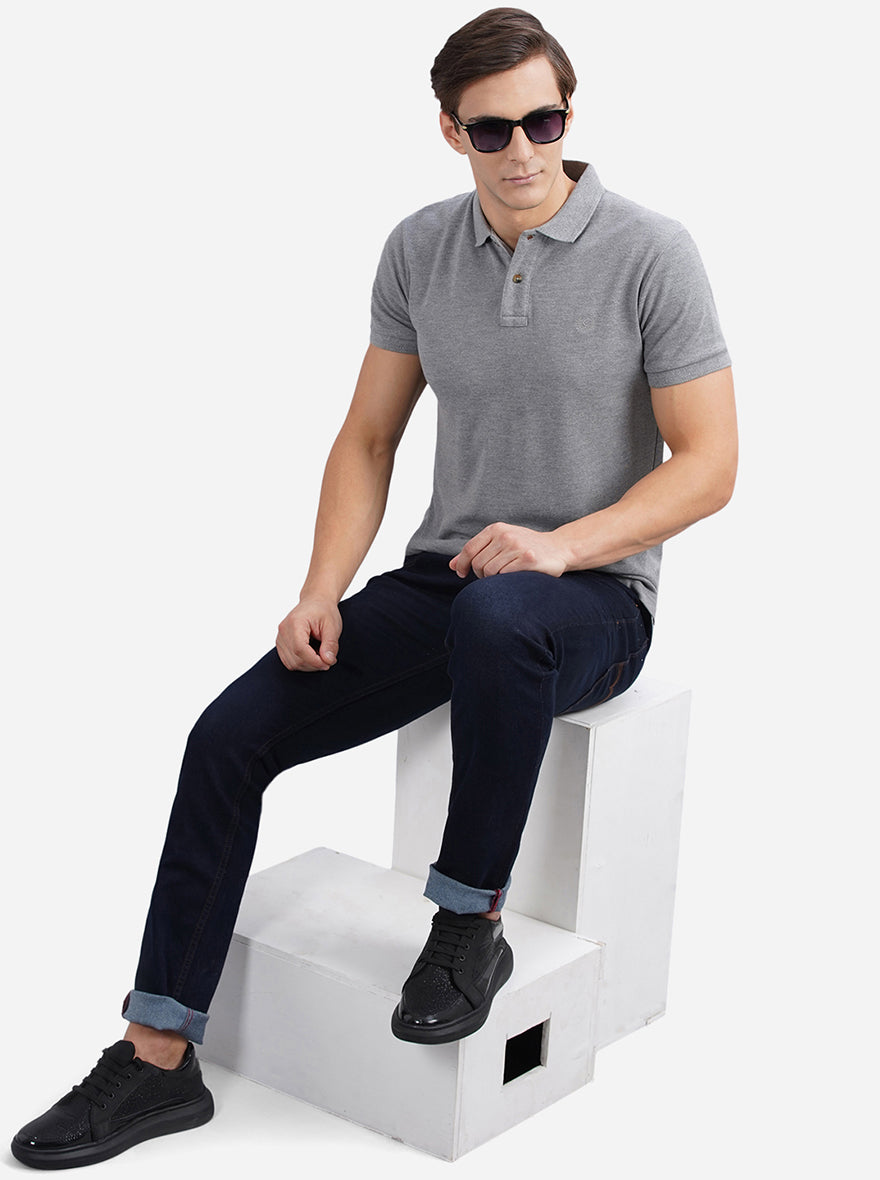 Raw Blue Washed Narrow Fit Jeans | Greenfibre