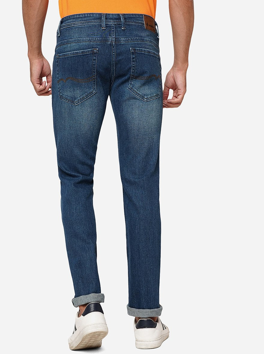 River Blue Washed Narrow Fit Jeans | Greenfibre