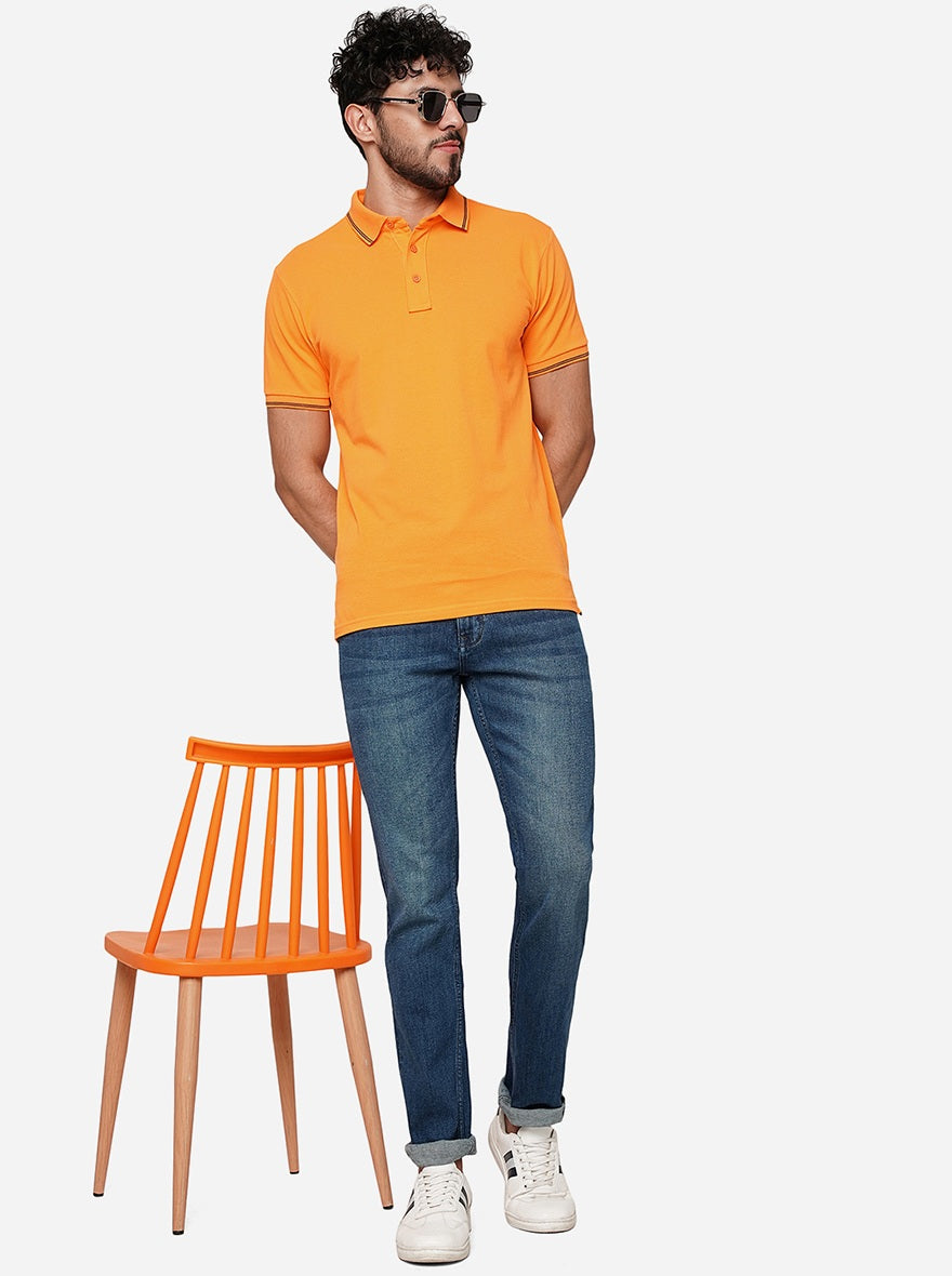 River Blue Washed Narrow Fit Jeans | Greenfibre