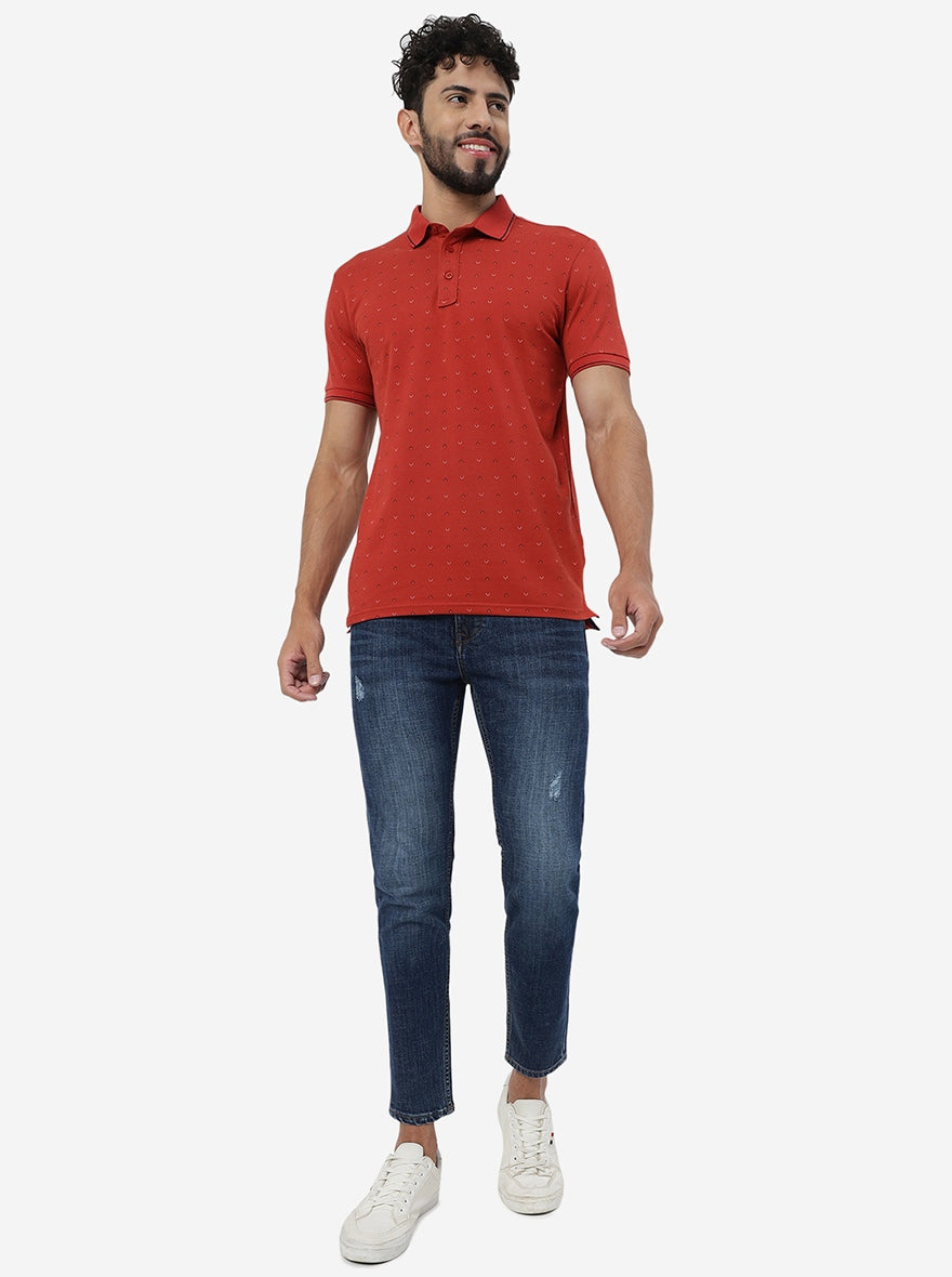 Mid Blue Solid Urban Fit Jeans | Greenfibre