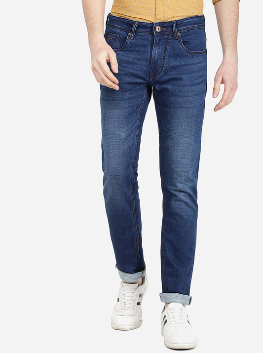 Night Blue Washed Narrow Fit Jeans | Greenfibre