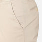 Cream Printed Slim Fit Casual Trouser | Greenfibre