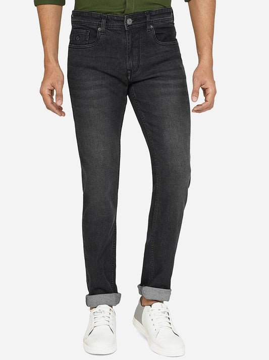 Grey Washed Narrow Fit Jeans | Greenfibre