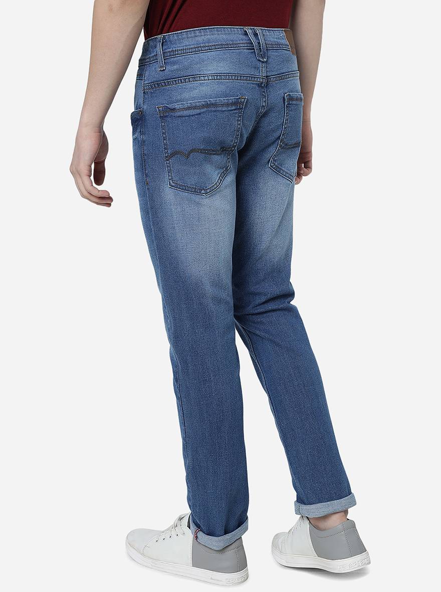 River Blue Washed Slim Fit Jeans | Greenfibre