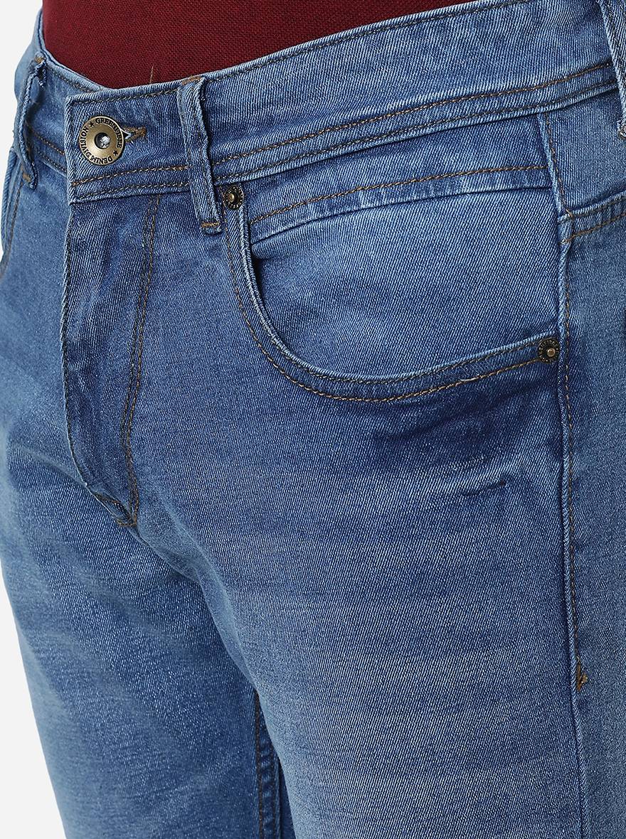 River Blue Washed Slim Fit Jeans | Greenfibre