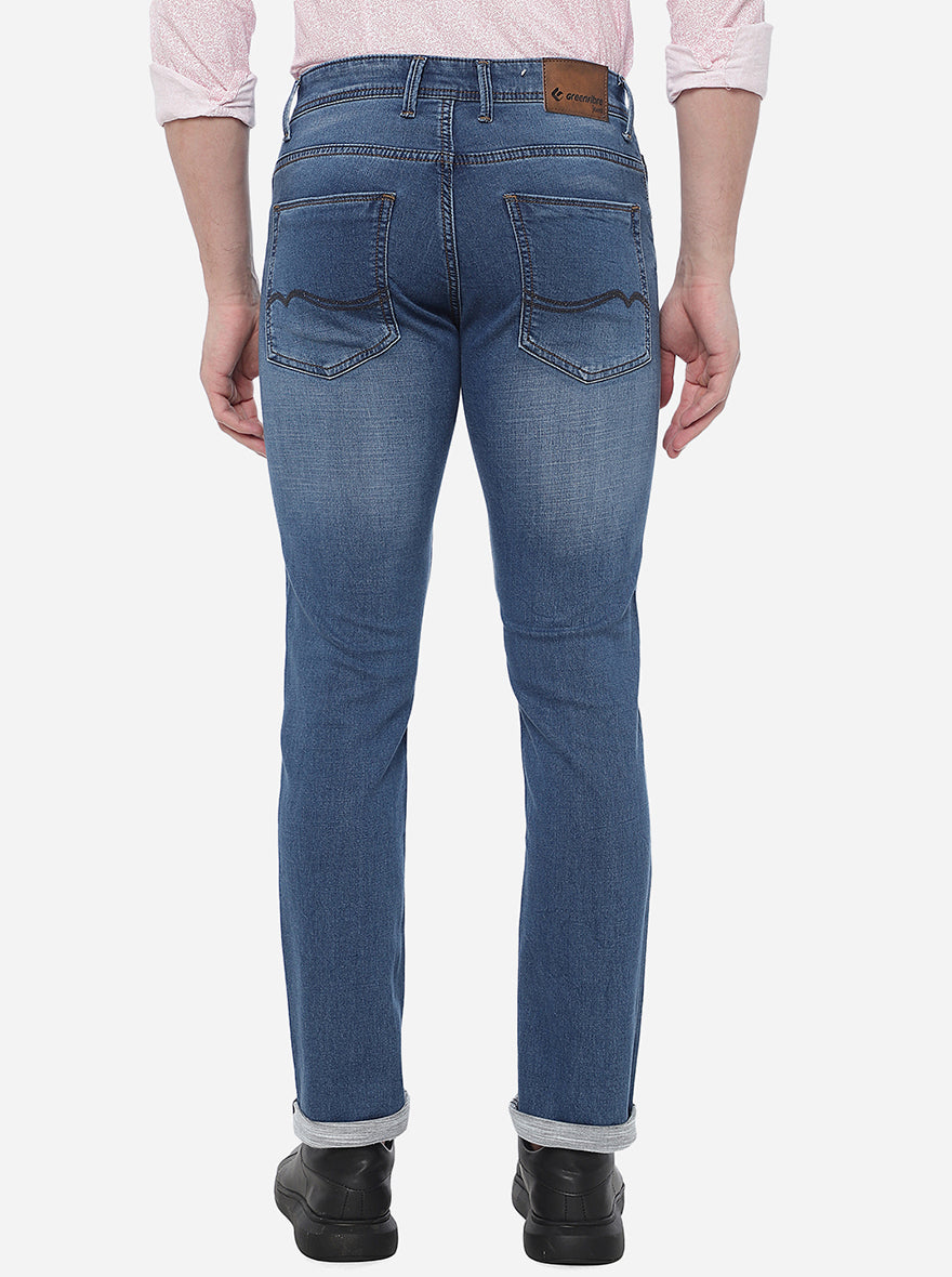 River Blue Washed Narrow Fit Jeans | Greenfibre