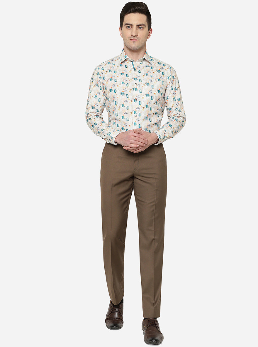 Multicolor Printed Slim Fit Party Wear Shirt | Greenfibre