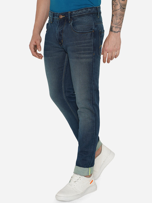 Wintage Blue Washed Narrow Fit Jeans | Greenfibre