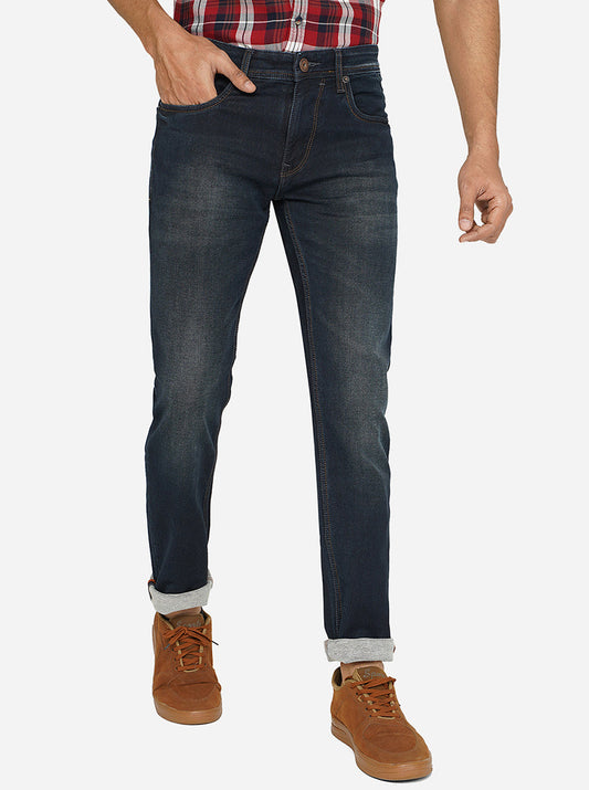 Blue Washed Narrow Fit Jeans | Greenfibre