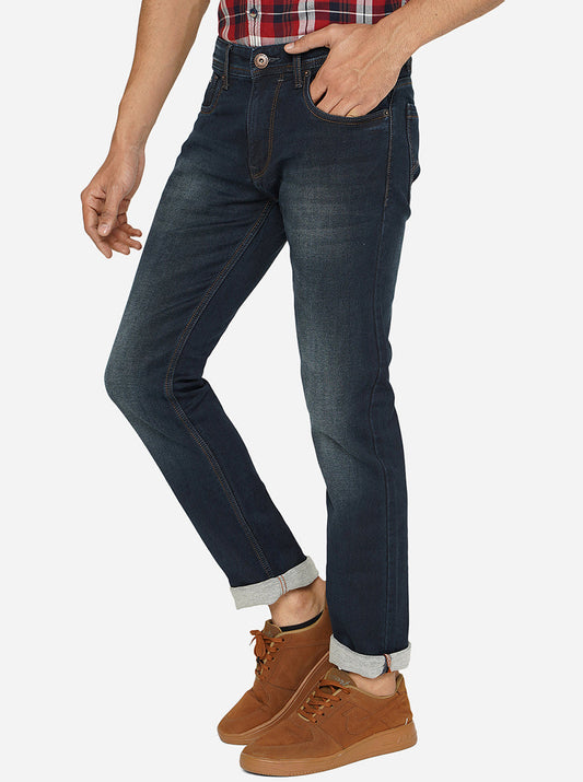 Blue Washed Narrow Fit Jeans | Greenfibre