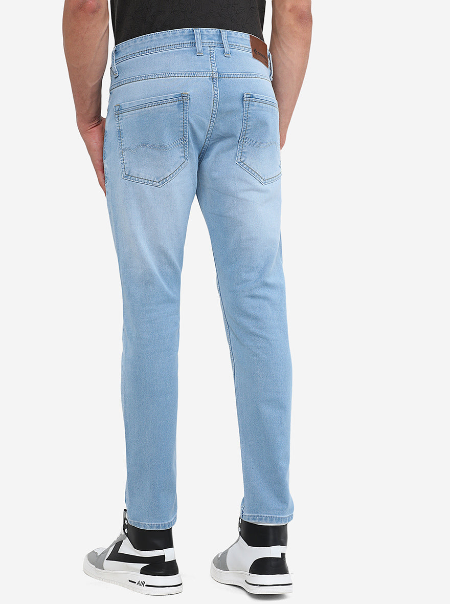 Ice Blue Washed Urban Fit Jeans | Greenfibre
