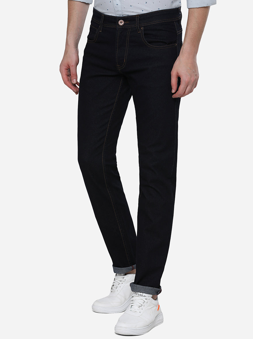 Raw Blue Washed Narrow Fit Jeans | Greenfibre