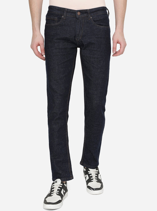 Raw Blue Solid Narrow Fit Jeans | Greenfibre