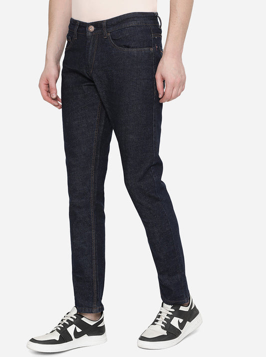 Raw Blue Solid Narrow Fit Jeans | Greenfibre