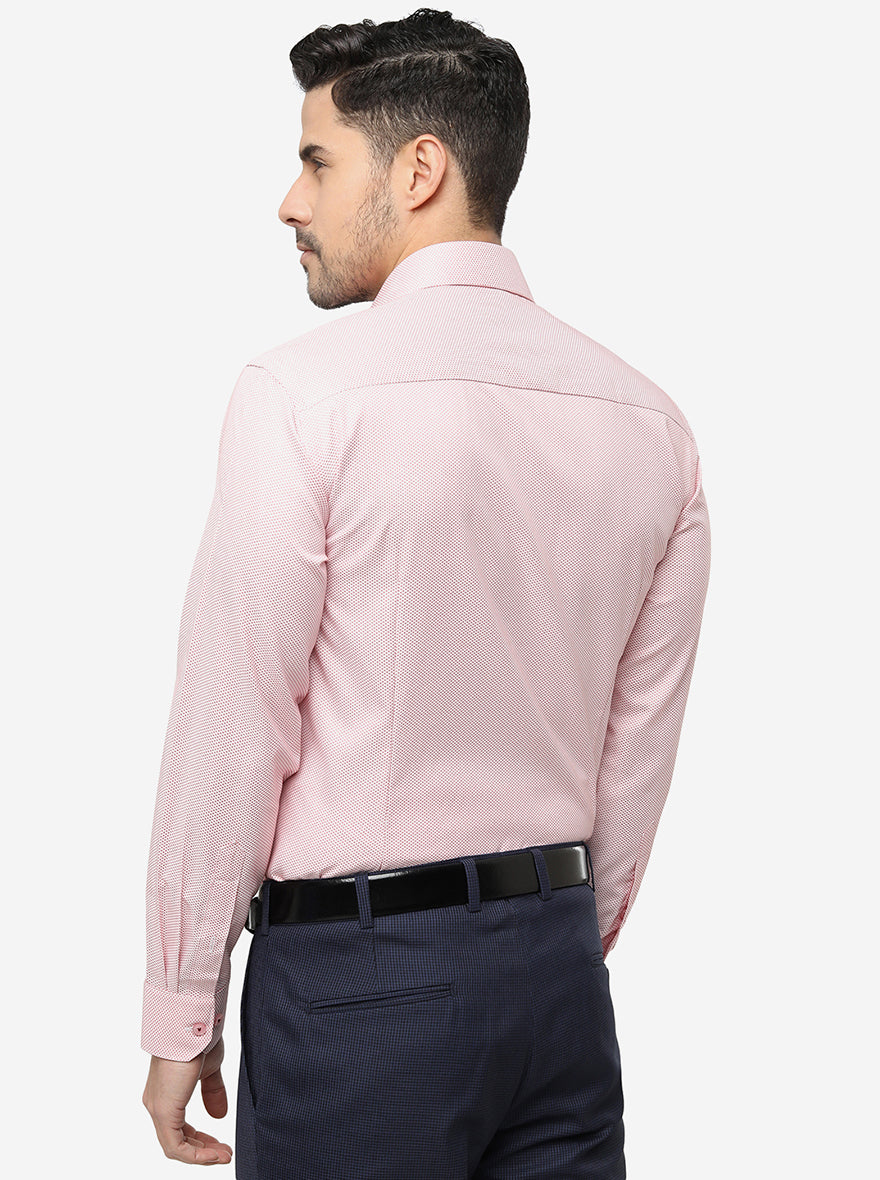 Pink Solid Slim Fit Formal Shirt | Greenfibre