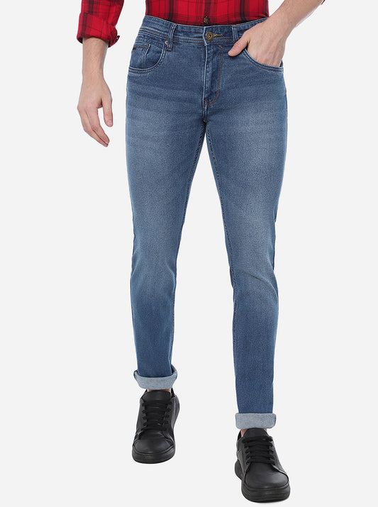 River Blue Washed Narrow Fit Jeans | Greenfibre