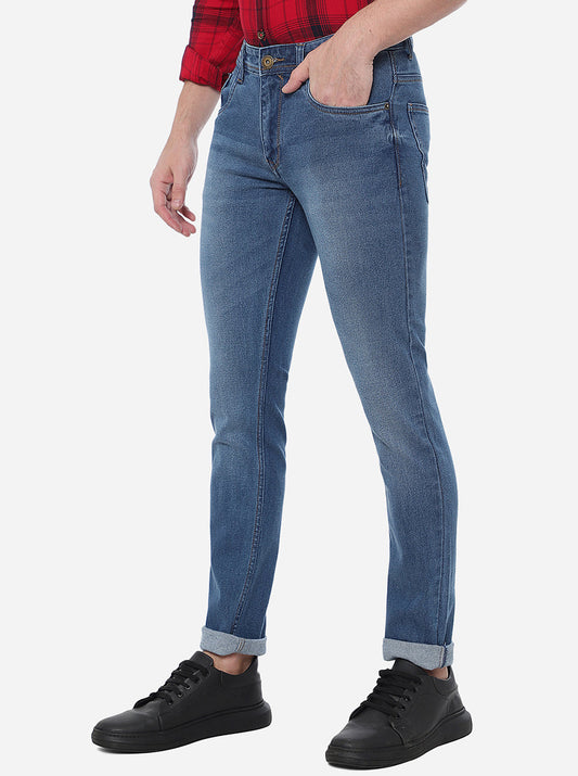 River Blue Washed Narrow Fit Jeans | Greenfibre