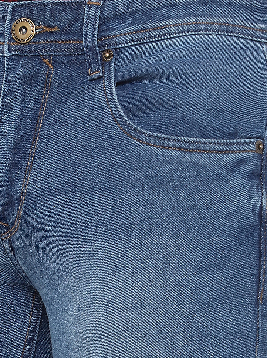 River Blue Washed Narrow Fit Jeans | Greenfibre