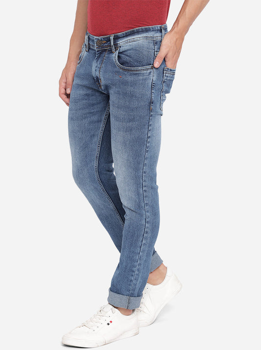 Antique Blue Washed Narrow Fit Jeans | Greenfibre