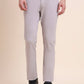 Steel Grey Solid Super Slim Fit Casual Trouser | Greenfibre