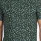 Bottle Green Printed Slim Fit T-Shirt | Greenfibre