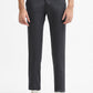 Dark Grey Checked Super Slim Fit Casual Trouser | Greenfibre