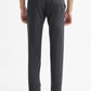 Dark Grey Checked Super Slim Fit Casual Trouser | Greenfibre