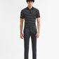 Dark Grey Checked Super Slim Fit Casual Trouser | Greenfibre