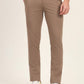 Light Brown Printed Super Slim Fit Casual Trouser | Greenfibre