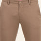 Light Brown Printed Super Slim Fit Casual Trouser | Greenfibre