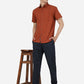 Rust Solid Slim Fit Casual Shirt | Greenfibre