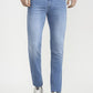 Light Blue Solid Narrow Fit Jeans | Greenfibre