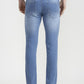 Light Blue Solid Narrow Fit Jeans | Greenfibre