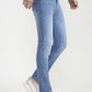 Light Blue Solid Narrow Fit Jeans | Greenfibre