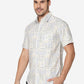 Yellow Printed Slim Fit Casual Shirt | Greenfibre