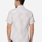 Pink Printed Slim Fit Casual Shirt | Greenfibre